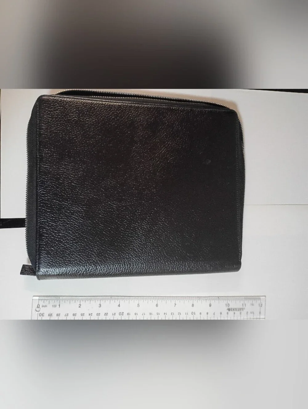 Montblanc Black Leather Zipped Portfolio for Ipad